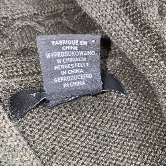 Tahari Long Cardigan Sweater Women's XS Beige Tan Cable Knit Cotton Blend Long - Picture 6 of 10